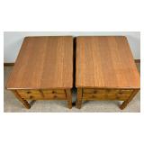 Pair of Vintage Hickory MFG Co. Maple End/Accent Tables