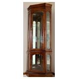 Lighted 3 Sided Glass Display Cabinet