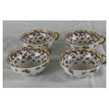 Jean Pouyat J.P.L. Fine Porcelain Plates and Teacup Set  from Limoges France -Late 19th Century
