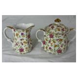 Vintage Floral Chintz Luncheon Tea Set from Topline Imports Japan