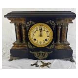 Antique New Haven Clock Co. "Ottawa" Mantle Shelf Clock with Keys