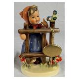 Goebel Hummel Figurines W. Germany- "Goose Girl" and "Signs of Spring"