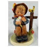 Goebel Hummel Figurines W. Germany -  "She Loves Me, She Loves Me Not" and "Mountaineer"