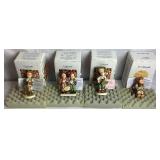 Goebel Hummel Final Issue Figurines - Duet #130, Happy Pastime #69, Globe Trotter #79 and Lost Sheep #68