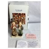 Goebel Hummel Final Issue Figurines - Duet #130, Happy Pastime #69, Globe Trotter #79 and Lost Sheep #68