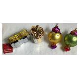 Handblown and Handpainted Glass Ornaments - 13 pieces