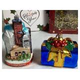 Handblown and Handpainted Glass Ornaments - 13 pieces