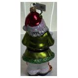 Handblown Santa and Snowmen Glass Ornaments - 6 Pieces