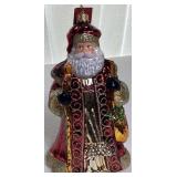 Handblown Santa and Snowmen Glass Ornaments - 6 Pieces