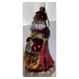 Handblown Santa and Snowmen Glass Ornaments - 6 Pieces