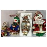 Christopher Radko Glass Ornaments - 4 Pieces