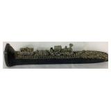 Railroad Bundle of Glasses, Patches, Decorative Spike and Locomotive