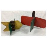 Vintage Railroad Collection -  Track Section, Railroad Make-Do Trail Rail Anvil, Railroad Track, Switch Stand Targets