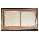 Original Vintage Framed and Signed Landscape Oil Painting - 31.5" x 55.5" x 2"