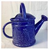 Blue Collection: 12"H Dover Emery Burslem Pottery - Made in England and 12"H Ceramic Decorative Watering Can - Sudi