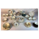 Teacup & Saucer and Porcelain Plates Assorted Collection