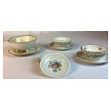Teacup & Saucer and Porcelain Plates Assorted Collection