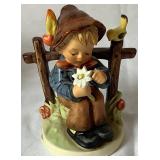 Goebel Hummel Figurines W. Germany -  "She Loves Me, She Loves Me Not" and "Mountaineer"