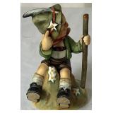 Goebel Hummel Figurines W. Germany -  "She Loves Me, She Loves Me Not" and "Mountaineer"
