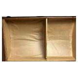 Antique Wood Trimmed Steamer Trunk - 20.5"D x 33.75"W x 25.25"H