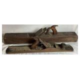 Antique Woodworking Tools in Wooden Tool Box