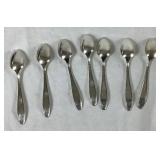 Vintage 1847 Rogers Bros. Silver Plated Flatware - Heritage Design with "A" Monogram  - Service for 8 , missing one teaspoon