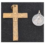 Collection of Vintage Rosaries, Crosses and Saints Medals