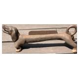 Cast Iron Dachshund Shaped Boot Scraper