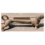 Cast Iron Dachshund Shaped Boot Scraper