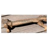 Cast Iron Dachshund Shaped Boot Scraper