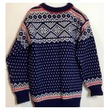 Vintage Red. White & Blue Wool Sweater Bayard Sport Mode Zermatt Switzerland