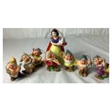 Vintage Schmid Walt Disney 50th Anniversary Snow White & The Seven Dwarfs 1937-1987 Figurines Set