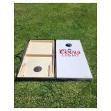 Coors Light Wooden Corn Hole Game