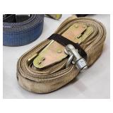 (5) Large Assorted E-Track Cargo Straps
