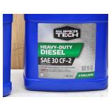 (2) NEW  2 Gal. Super Tech Heavy Duty Diesel SAE 30 CF-2 Motor Oil