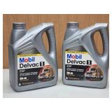 (2) NEW 1 Gal. of Mobil Delvac I Diesel Engine Oil 5W-40