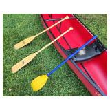 Lake Ready 17 ft Coleman Canoe with Paddles