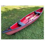 Lake Ready 17 ft Coleman Canoe with Paddles