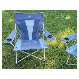 (2) Blue Folding Sports / Camping Chairs