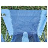 (2) Blue Folding Sports / Camping Chairs
