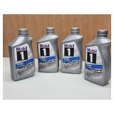 (4) NEW Qrts. Mobil I V-Twin 20W-50 Motorcycle Oil