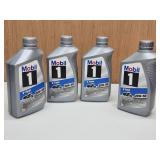 (4) NEW Qrts. Mobil I V-Twin 20W-50 Motorcycle Oil