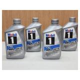 (4) NEW Qrts. Mobil I V-Twin 20W-50 Motorcycle Oil