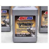 (4) Qtrs. AMS Oil V-Twin Motorcycle Oil, NEW