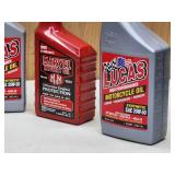 (3) Qrts. Lucas SAE 20W-50 Motorcycle Oil & (2) Qrts. Marvel Engine Protection Oil, NEW