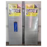 (2) 16" x 48" Steel Wall Pegboards, New