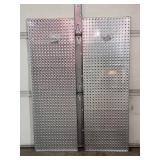(2) 16" x 48" Steel Wall Pegboards, New