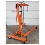 Central Hydraulic 2-Ton Foldable Engine Shop Crane