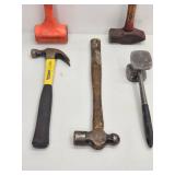(5) Assorted Hammers