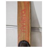Set of Vintage Wooden Water Skis
